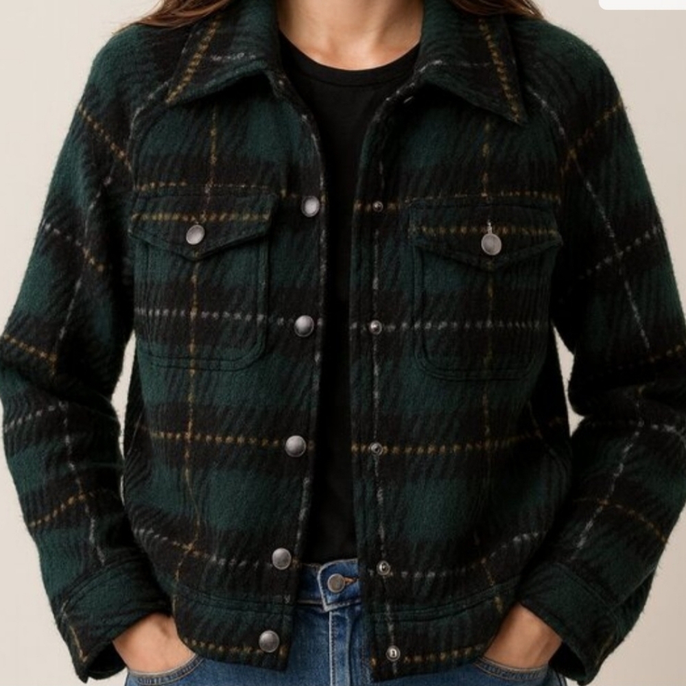 Plaid Green Jacket
